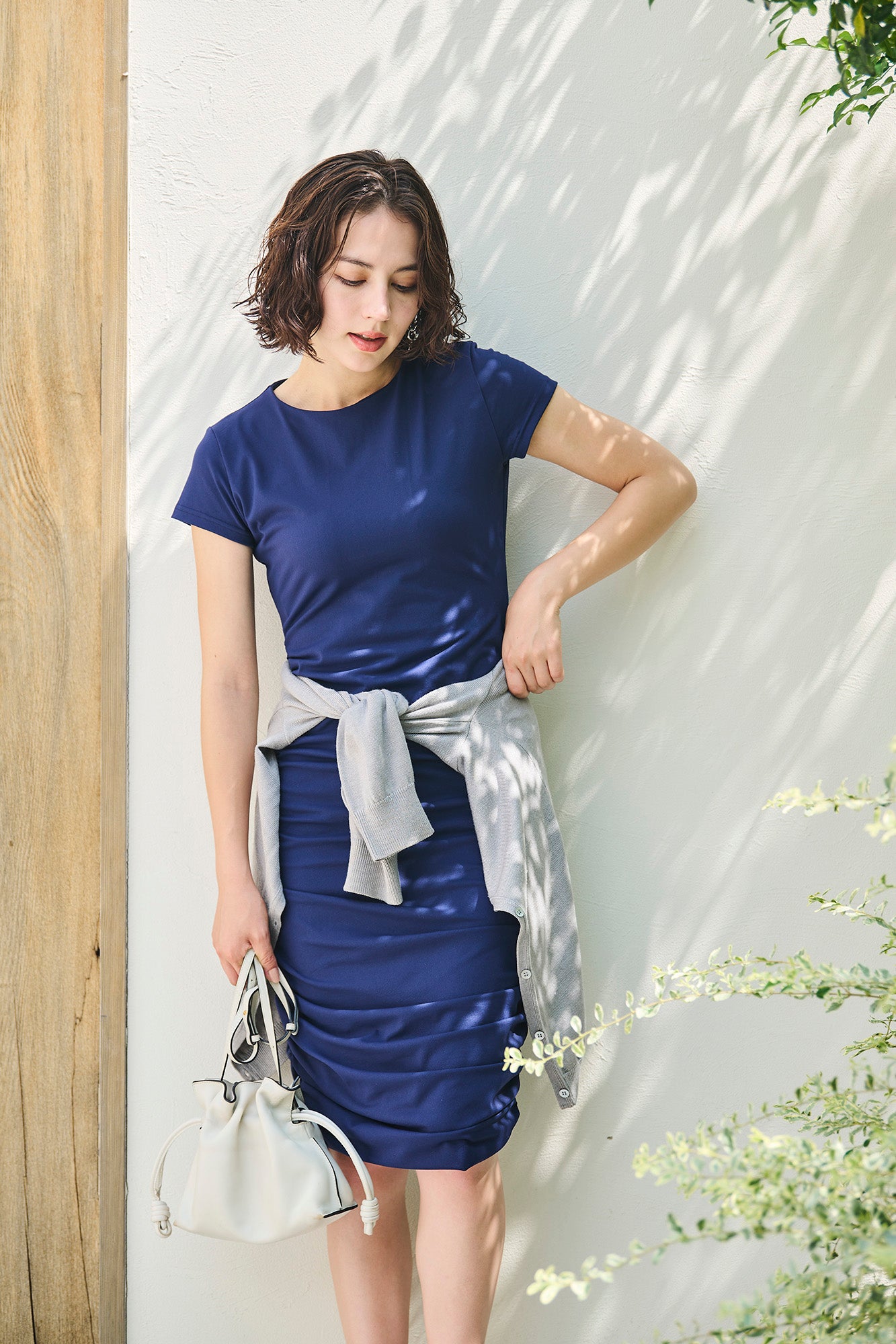 Stretch Tee Midi Dress(NV)