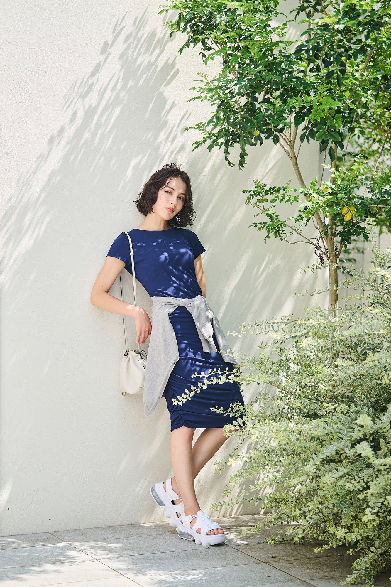 Stretch Tee Midi Dress(NV)
