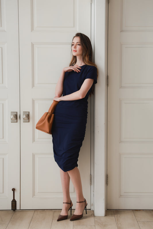 Stretch Tee Midi Dress(NV)