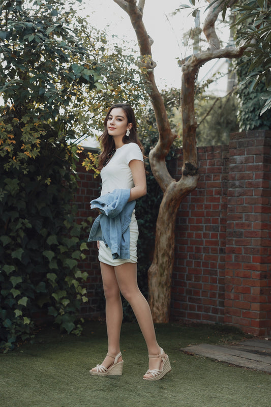 Stretch Tee Mini Dress (WH)