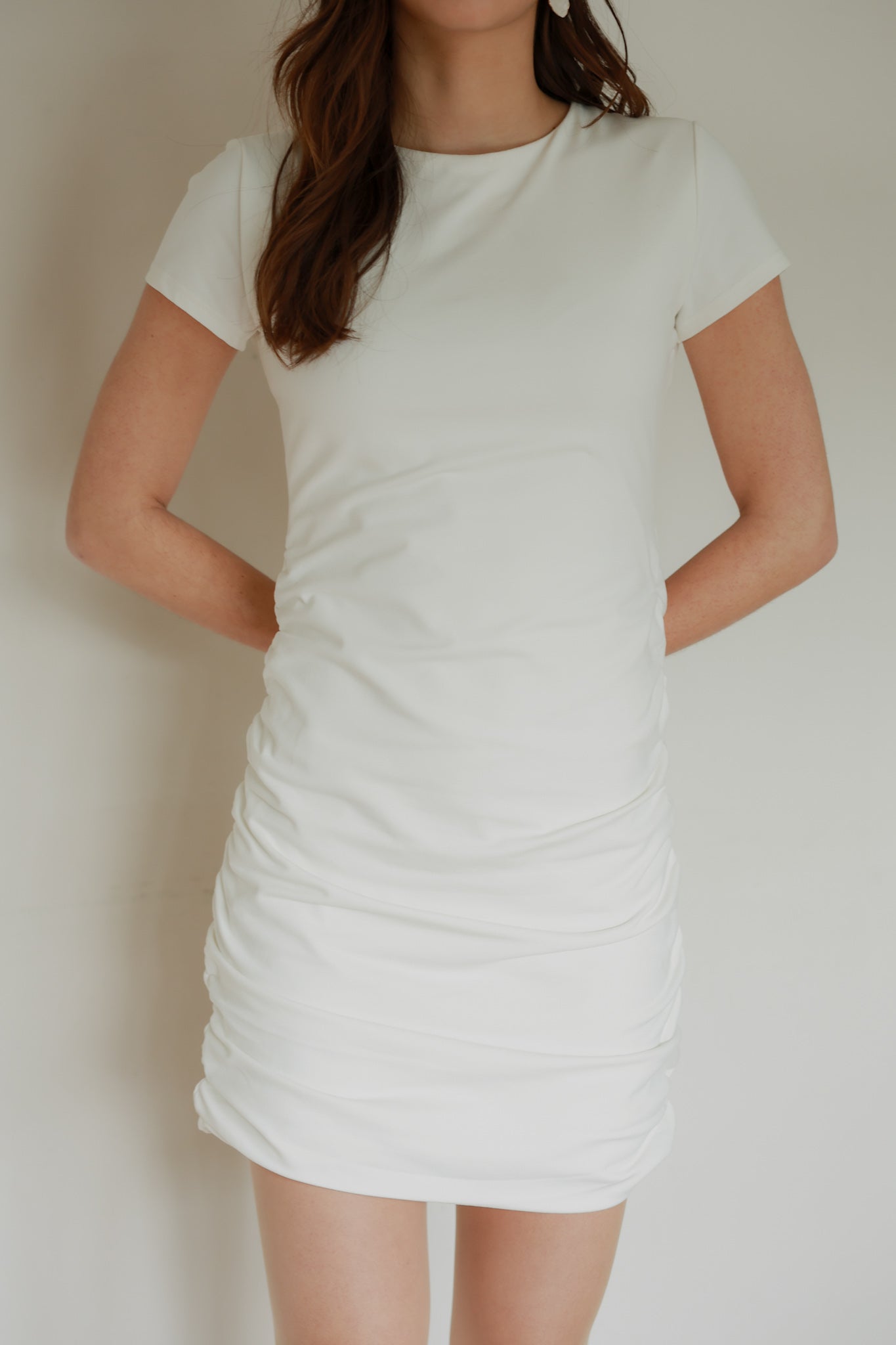 Stretch Tee Mini Dress (WH)