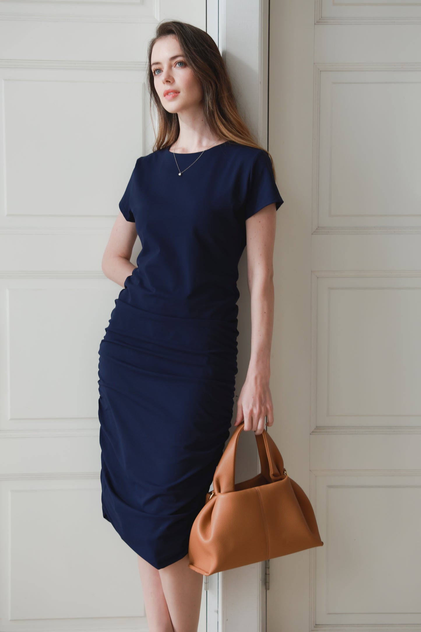 Stretch Tee Midi Dress(NV)