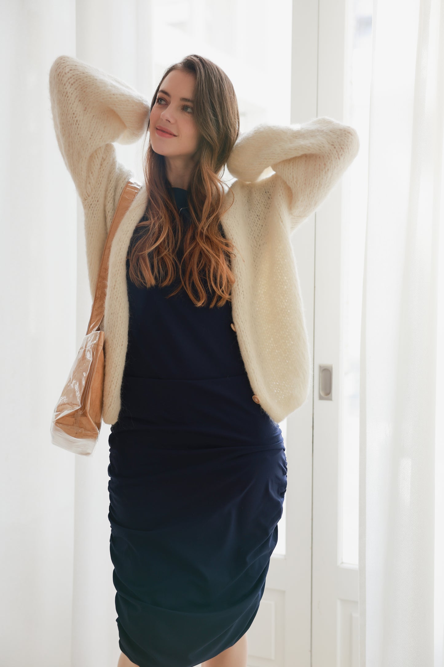Stretch Tee Midi Dress(NV)