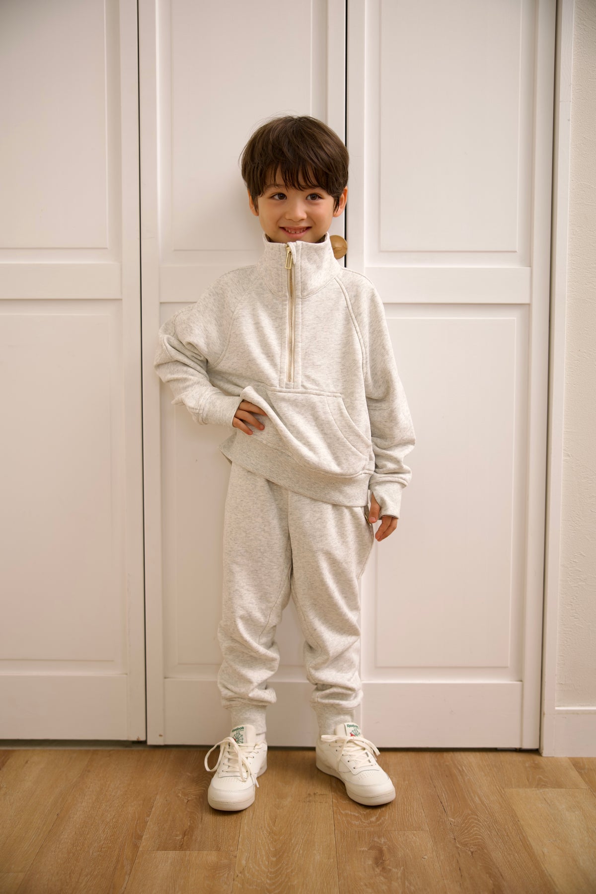 Kids Half-Zip Pullover (WH)