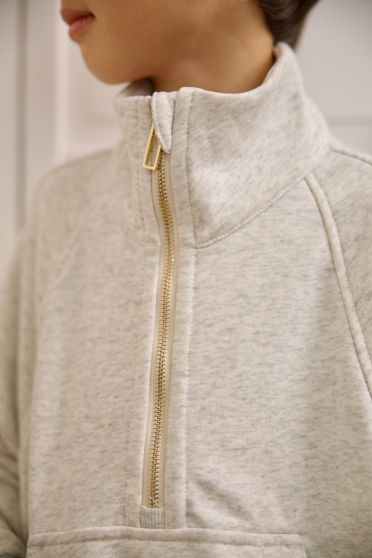 Kids Half-Zip Pullover (WH)