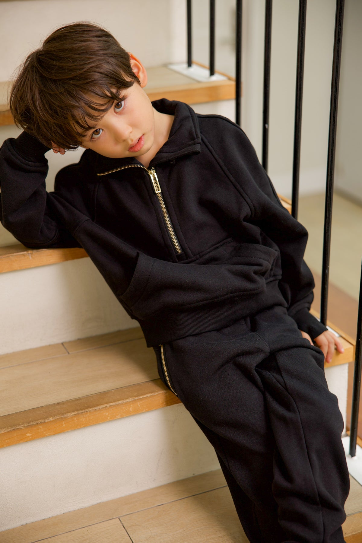 Kids Half-Zip Pullover (BK)