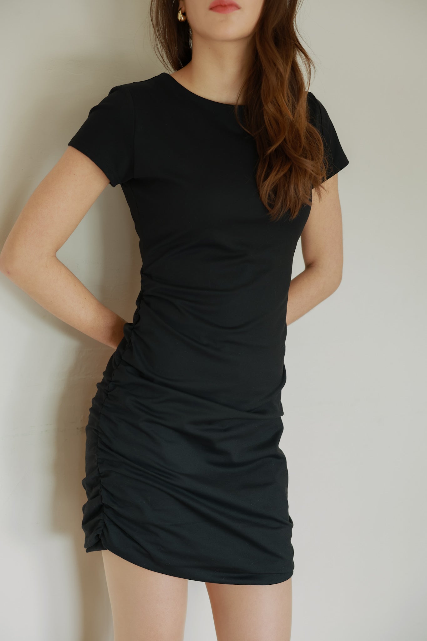 Stretch Tee Mini Dress (BK)