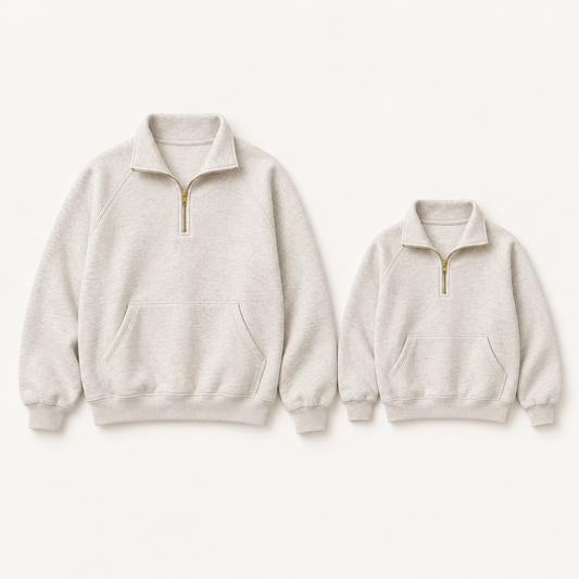 Family Half-Zip Set (WH)