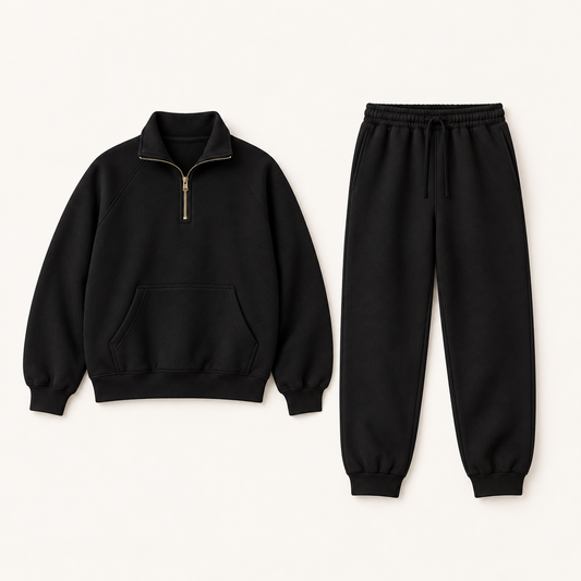 Half-Zip Set (BK)