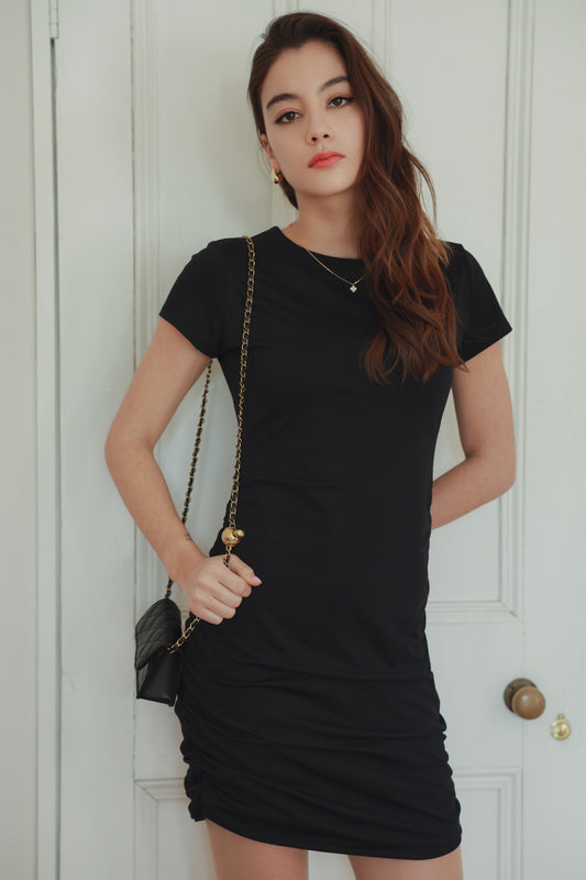 Stretch Tee Mini Dress (BK)