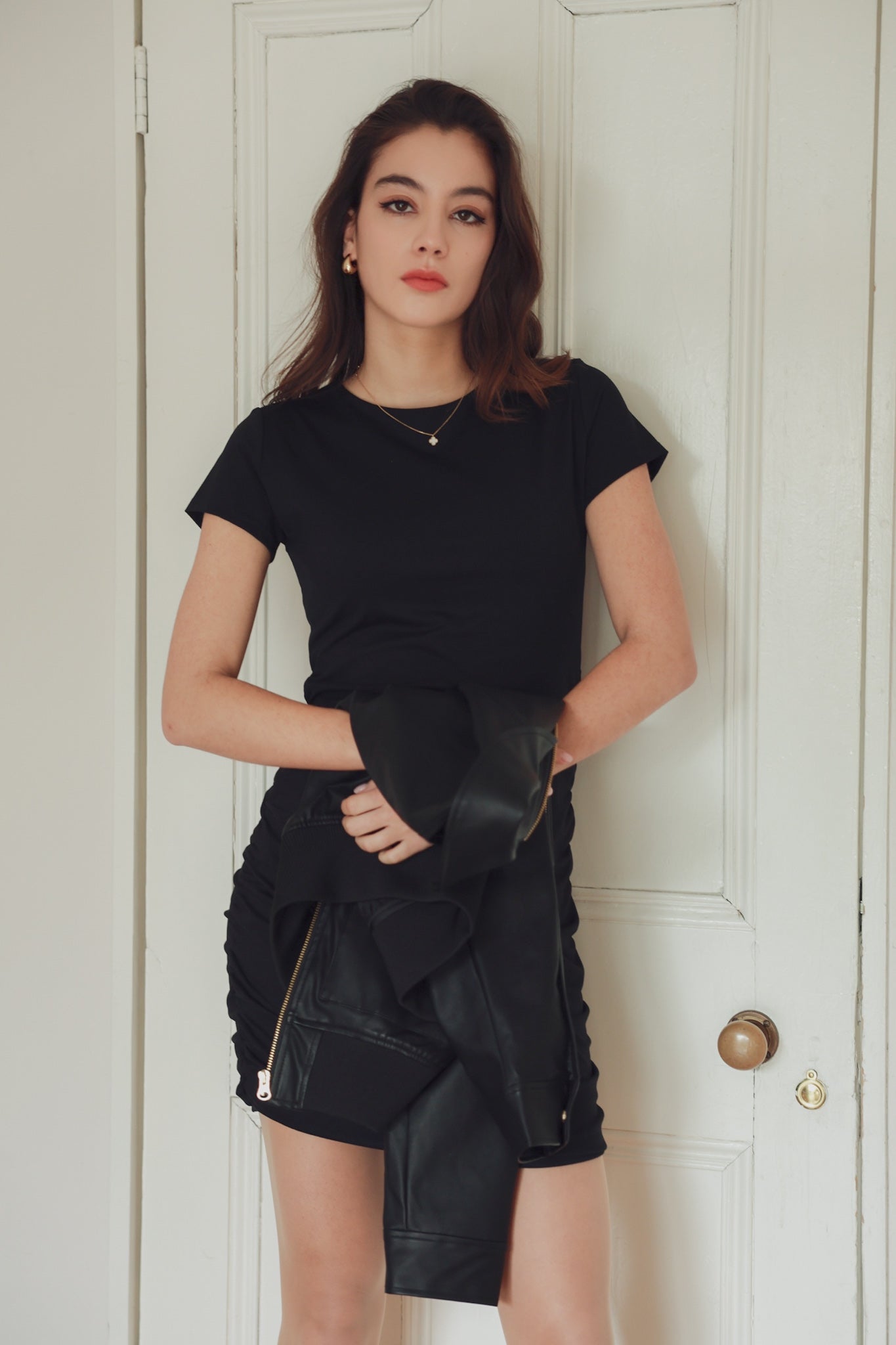 Stretch Tee Mini Dress (BK)