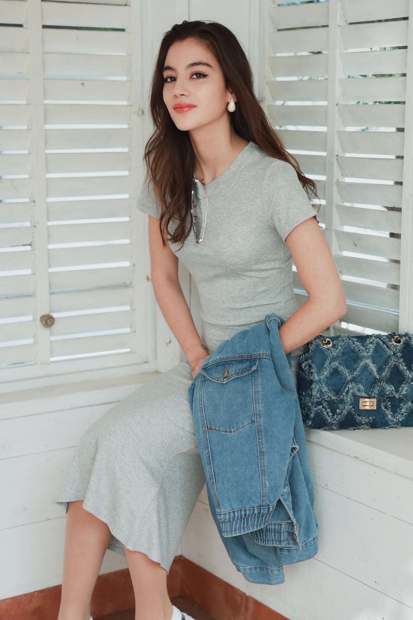 Crew Neck Dress (GY)