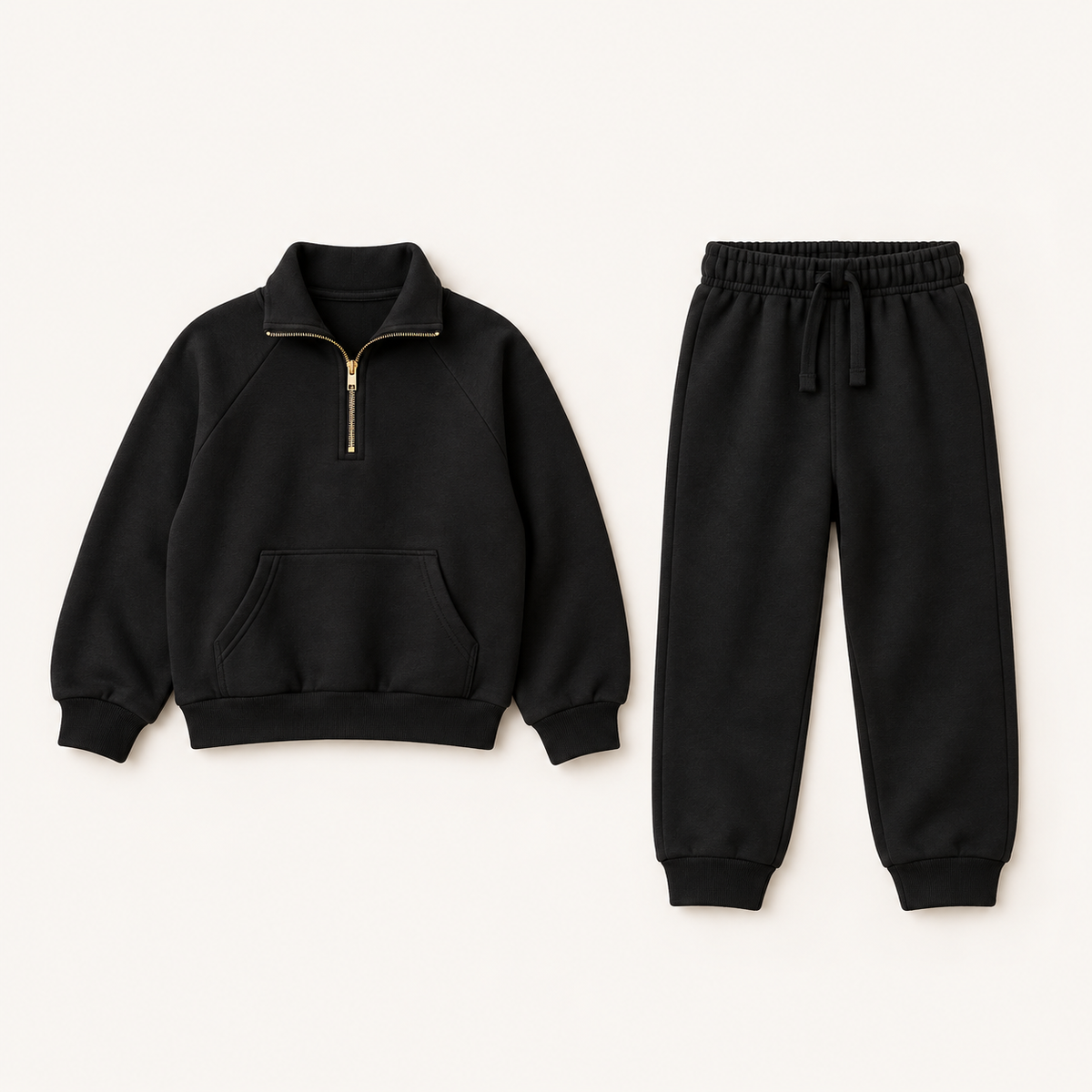 Kids Half-Zip Set (BK)