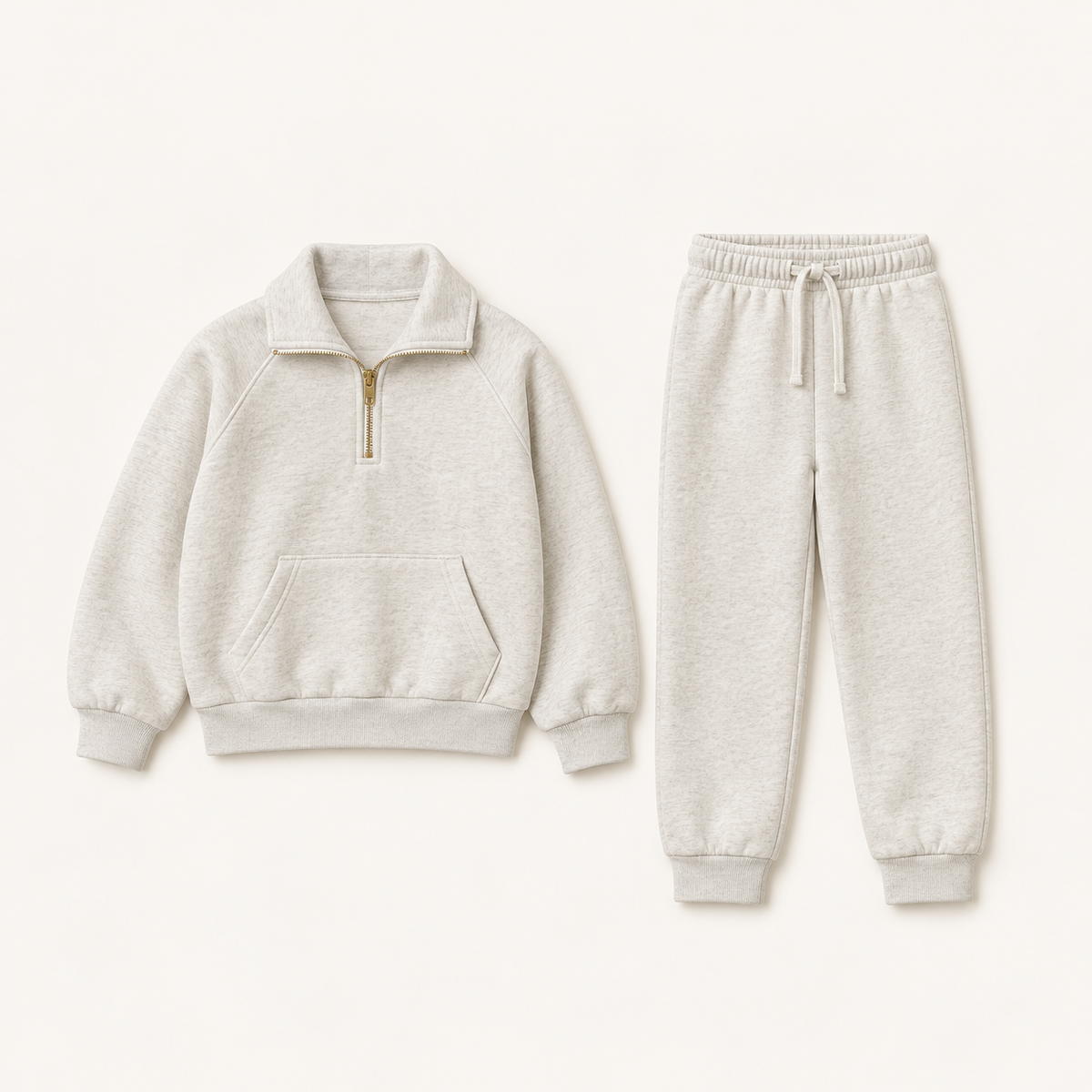 Kids Half-Zip Set (WH)